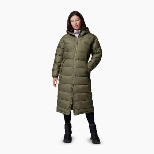 Zdjęcie produktu Płaszcz ocieplany damski Columbia Pike Lake III Long stone green