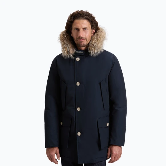 Zdjęcie produktu Płaszcz ocieplany męski Woolrich Arctic Detachable Fur Parka melton blue Granatowy