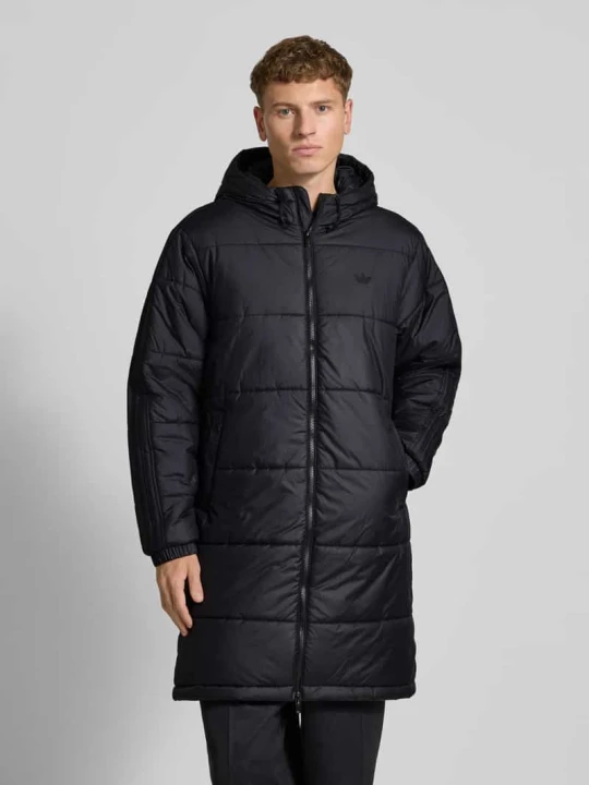 Zdjęcie produktu Płaszcz parka o kroju regular fit z kapturem model ‘Adicol’ adidas Originals Czarny