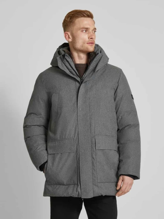 Zdjęcie produktu Płaszcz parka z kapturem model „Resistor” CINQUE Antracytowy