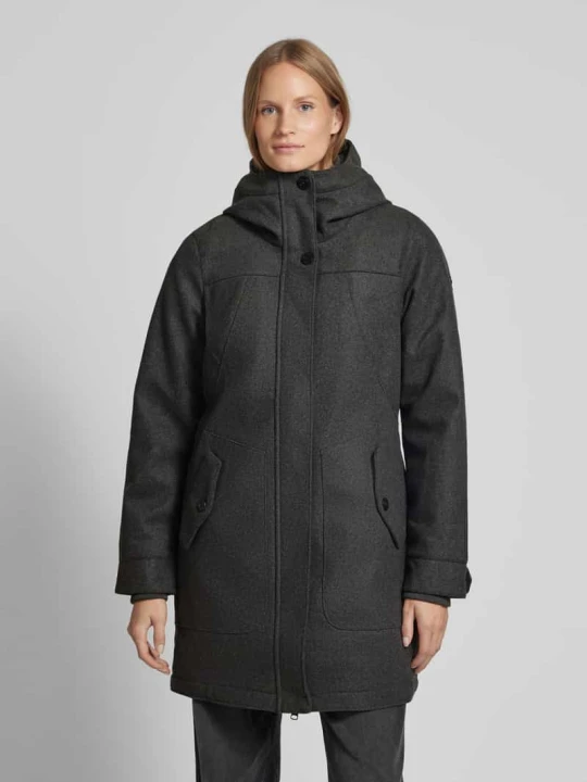 Zdjęcie produktu Płaszcz parka z kieszeniami z patką model „Janissa” Ragwear Antracytowy