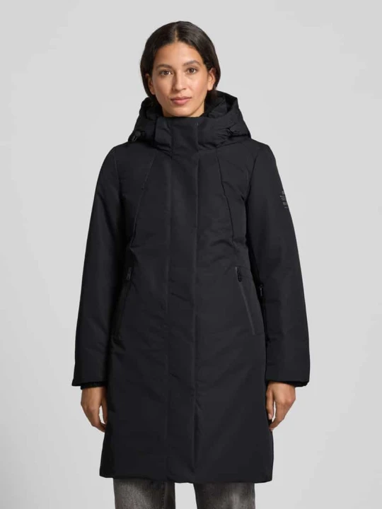 Zdjęcie produktu Płaszcz parka z kieszeniami zapinanymi na zamek błyskawiczny Model „GLAMOUR” ECOALF Czarny