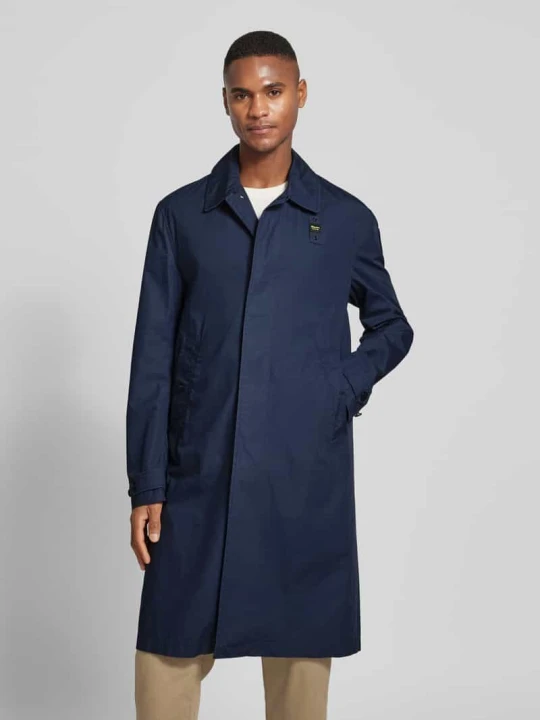 Zdjęcie produktu Płaszcz parka z naszywką z logo model „HUDSON” Blauer Usa Granatowy