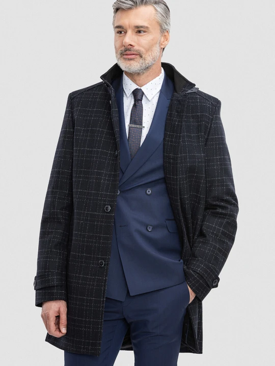 Zdjęcie produktu Płaszcz Peter 00263D75KSA Giacomo Conti granatowy