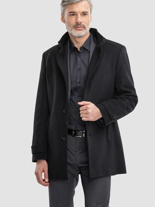 Zdjęcie produktu Płaszcz PETER.01 00259C90MSA Giacomo Conti czarny