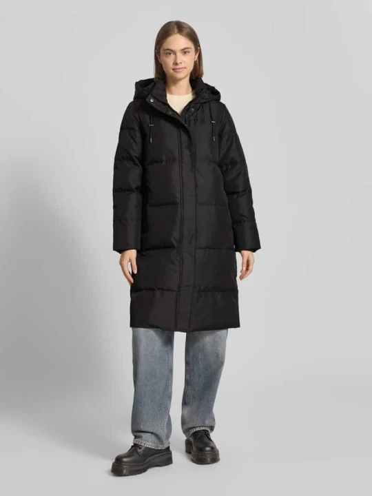 Zdjęcie produktu Płaszcz pikowany o kroju comfort fit z drobną fakturą model ‘IRENE’ Only Czarny