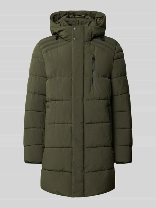 Zdjęcie produktu płaszcz pikowany o kroju regular fit z kapturem Lerros Khaki