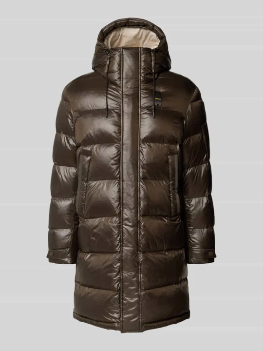Zdjęcie produktu płaszcz pikowany o kroju regular fit z kapturem model 'ALDRICH' Blauer Usa Oliwkowy