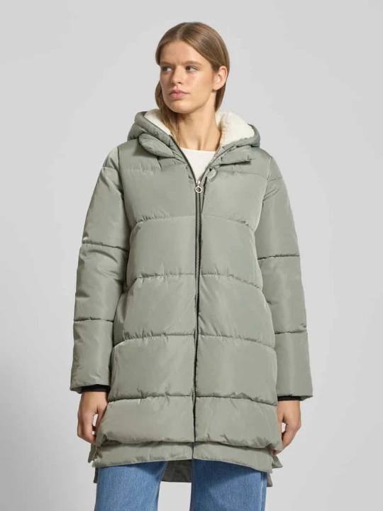 Zdjęcie produktu Płaszcz pikowany o kroju regular fit z kapturem model ‘KELLY’ Only Trzcinowy