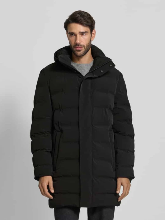 Zdjęcie produktu Płaszcz pikowany o kroju regular fit z wpuszczonymi kieszeniami model ‘Chadwick’ JOOP! Czarny