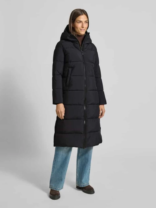 Zdjęcie produktu Płaszcz pikowany o kroju regular fit z zamkiem błyskawicznym dwustronnym model „MISSY” Save The Duck Czarny