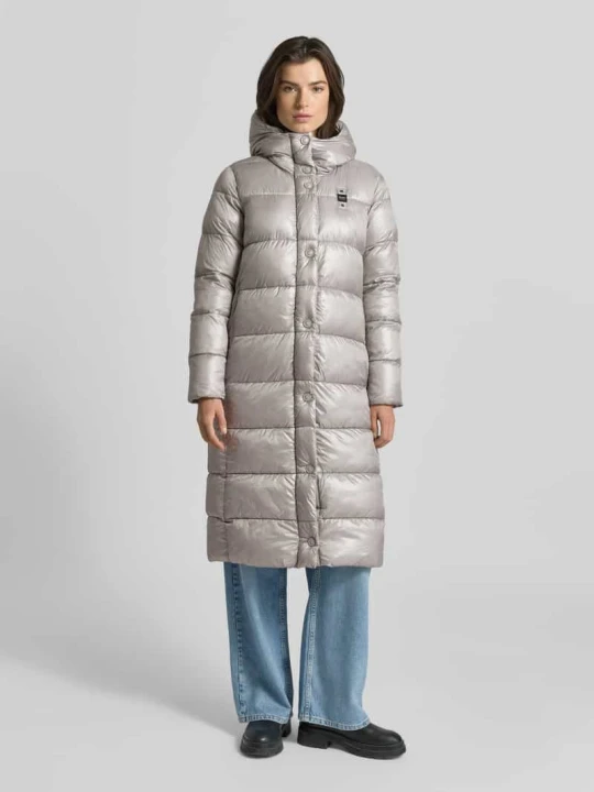 Zdjęcie produktu Płaszcz pikowany o kroju regular fit z detalem z logo model „BELLEVUE” Blauer Usa Jasnoszary