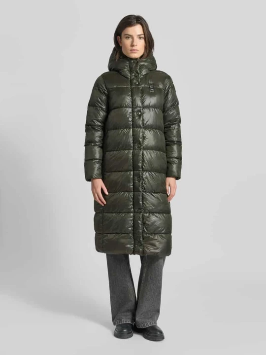 Zdjęcie produktu Płaszcz pikowany o kroju regular fit z detalem z logo model „BELLEVUE” Blauer Usa Ciemnozielony