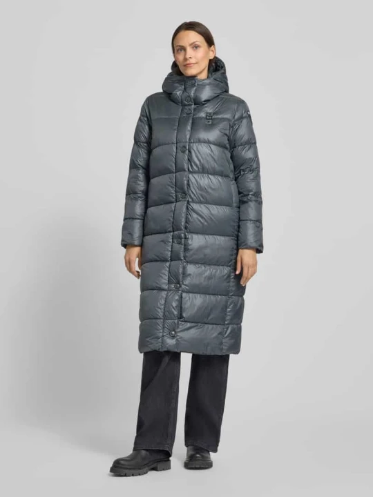 Zdjęcie produktu Płaszcz pikowany o kroju regular fit z detalem z logo model „BELLEVUE” Blauer Usa Ciemnoszary