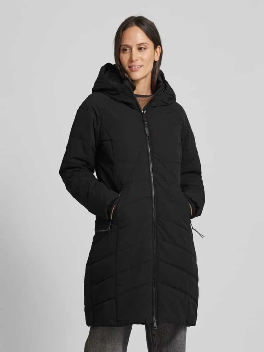 Zdjęcie produktu Płaszcz pikowany z dwustronnym zamkiem błyskawicznym model ‘Dizzie’ Ragwear czarny