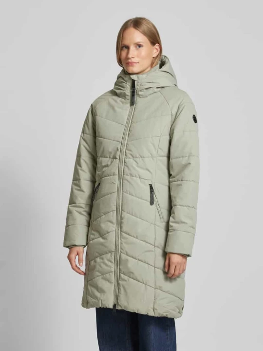 Zdjęcie produktu Płaszcz pikowany z dwustronnym zamkiem błyskawicznym model ‘Dizzie’ Ragwear Trzcinowy