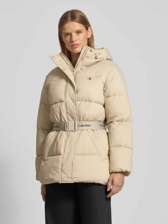 Zdjęcie produktu Płaszcz pikowany z kapturem Calvin Klein Jeans