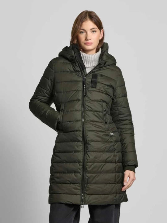 Zdjęcie produktu Płaszcz pikowany z kapturem G-Star Raw Antracytowy