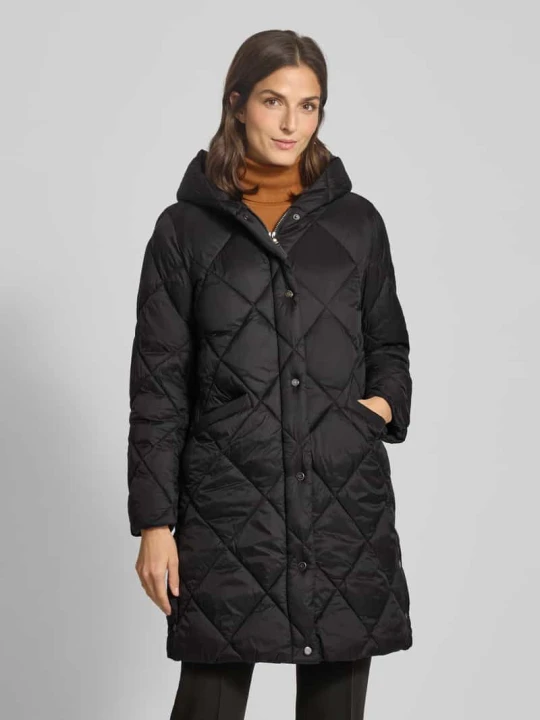 Zdjęcie produktu Płaszcz pikowany z kapturem Lauren Ralph Lauren Czarny