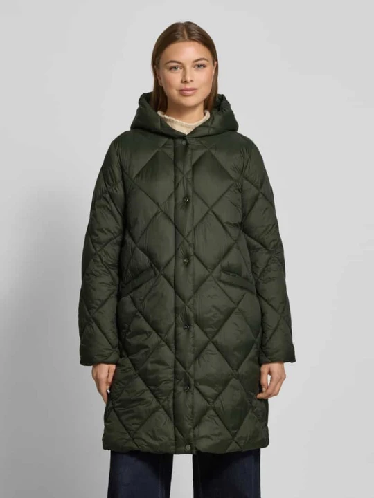 Zdjęcie produktu Płaszcz pikowany z kapturem Lauren Ralph Lauren Oliwkowy