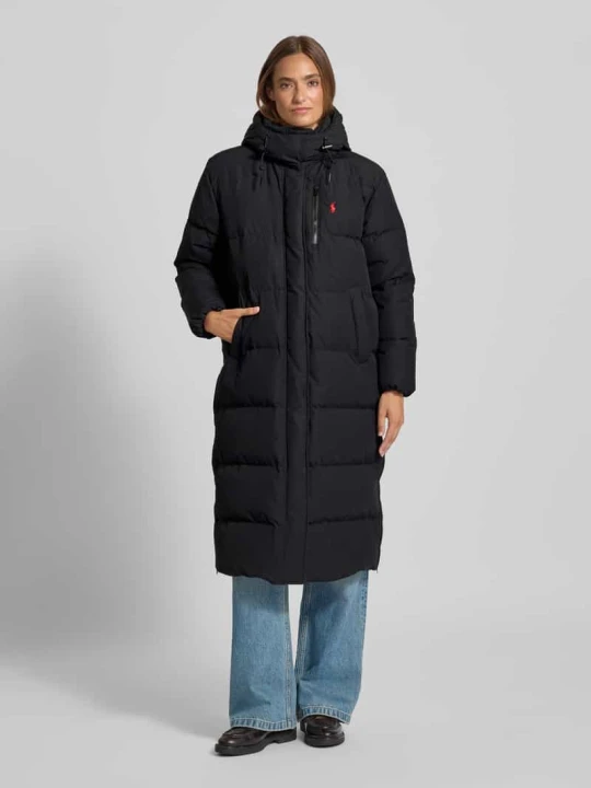Zdjęcie produktu Płaszcz pikowany z kapturem Polo Ralph Lauren Czarny