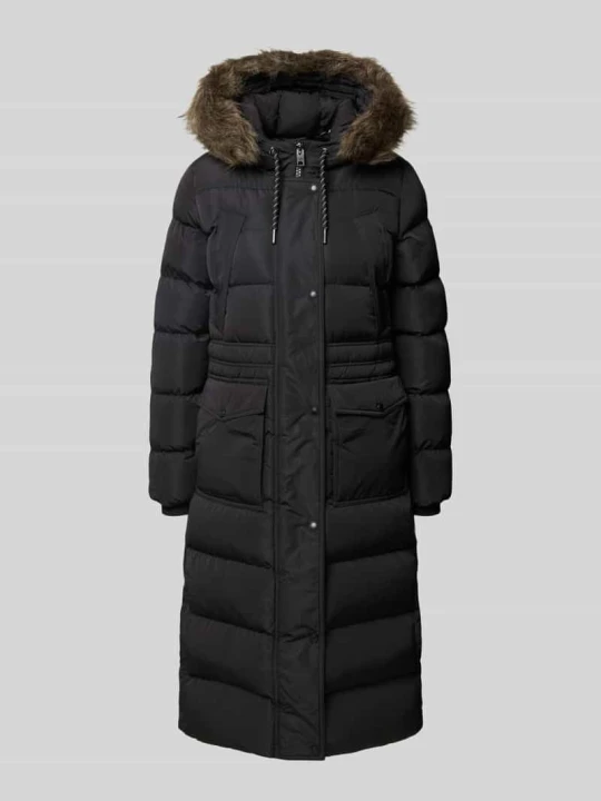Zdjęcie produktu Płaszcz pikowany z kieszeniami z patką Superdry Czarny