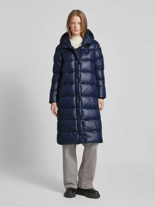 Zdjęcie produktu Płaszcz pikowany z naszywką z logo Blauer Usa Granatowy