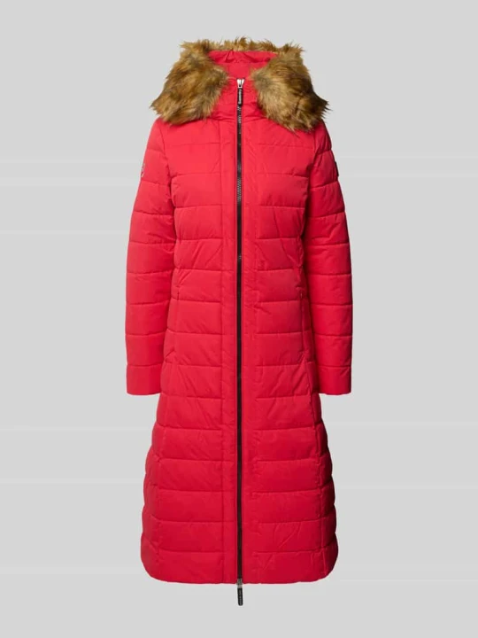 Zdjęcie produktu Płaszcz pikowany z zamkiem błyskawicznym dwustronnym Superdry Czerwony