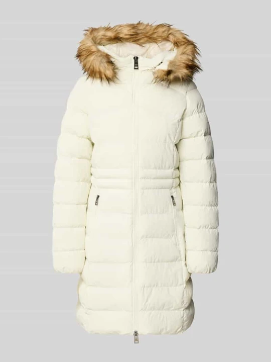 Zdjęcie produktu Płaszcz pikowany z zamkiem błyskawicznym dwustronnym Superdry Złamany biały