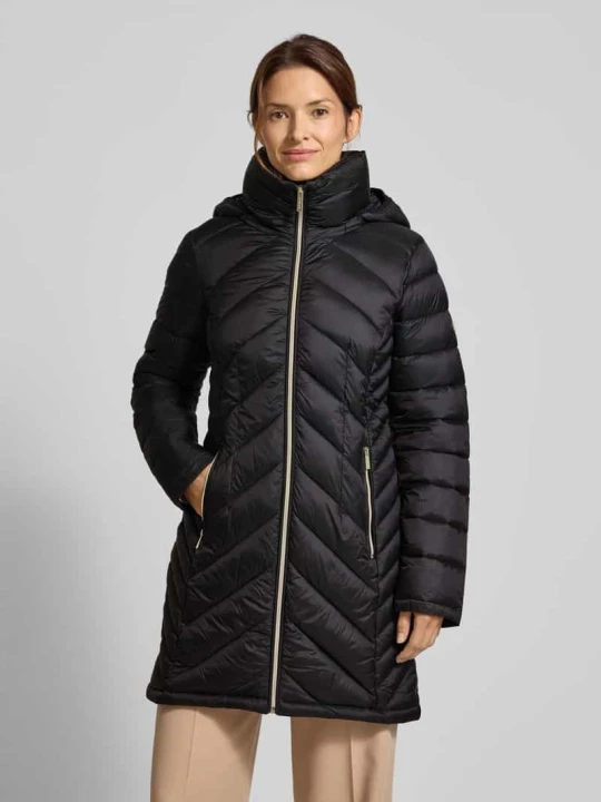 Zdjęcie produktu Płaszcz pikowany ze stójką model ‘Longline’ Michael Kors Czarny