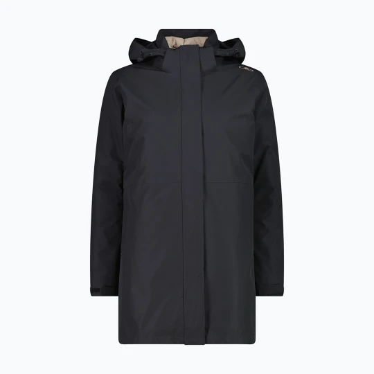 Zdjęcie produktu Płaszcz przeciwdeszczowy damski CMP 36Z2026D Zip Hood Parka antracite Szary