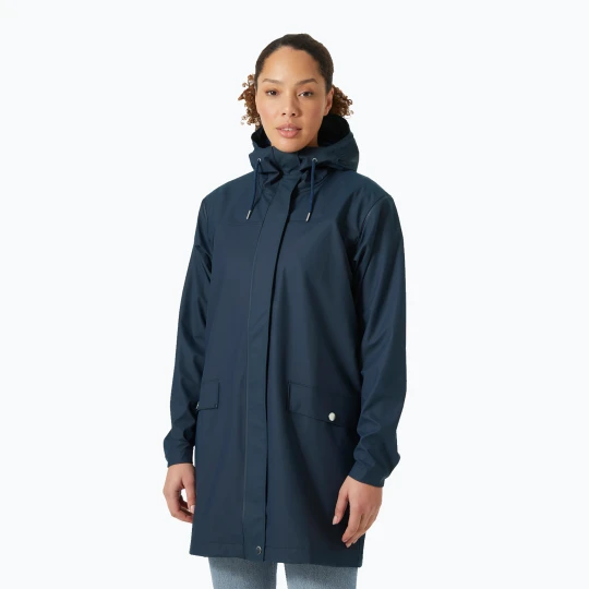 Zdjęcie produktu Płaszcz przeciwdeszczowy damski Helly Hansen Moss Rain Coat navy Granatowy