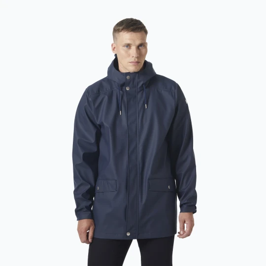 Zdjęcie produktu Kurtka przeciwdeszczowa męska Helly Hansen Moss Rain Coat navy Granatowy