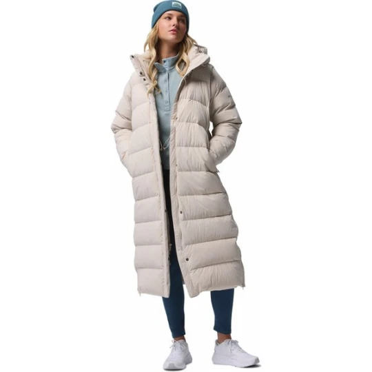 Zdjęcie produktu Płaszcz puchowy damski Amaze Puff Long Hooded Columbia Beżowy