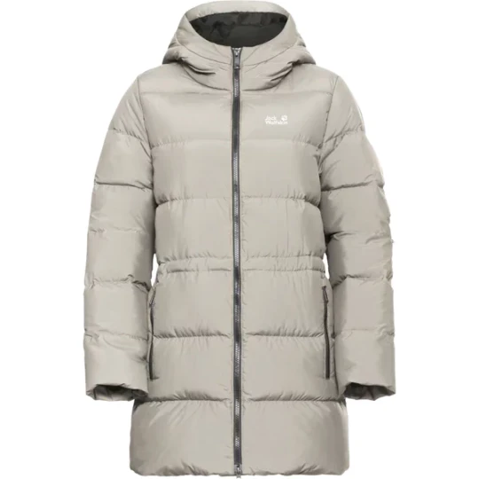 Zdjęcie produktu Płaszcz puchowy damski Frozen Palace Long Jack Wolfskin Beżowy