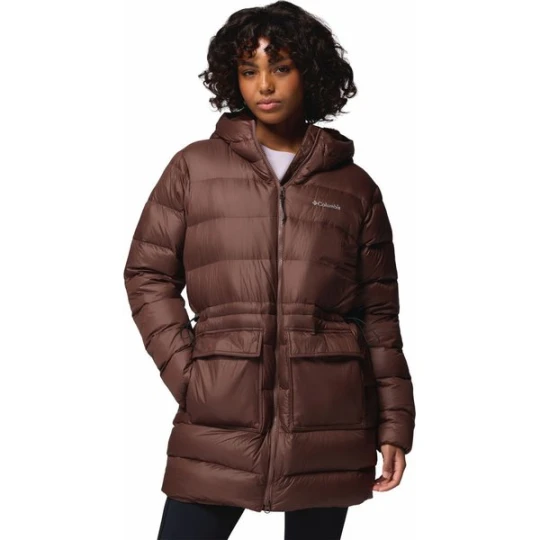 Zdjęcie produktu Płaszcz puchowy damski Harmony Falls Mid Down Columbia Brązowy
