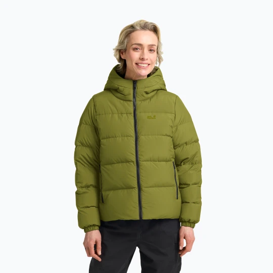 Zdjęcie produktu Płaszcz puchowy damski Jack Wolfskin Frozen Palace khaki green