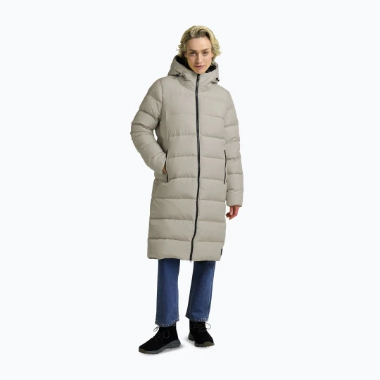 Zdjęcie produktu Płaszcz puchowy damski Jack Wolfskin Frozen Palace pale sand Beżowy