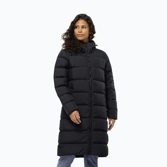 Zdjęcie produktu Płaszcz puchowy damski Jack Wolfskin Frozen Palace phantom Czarny