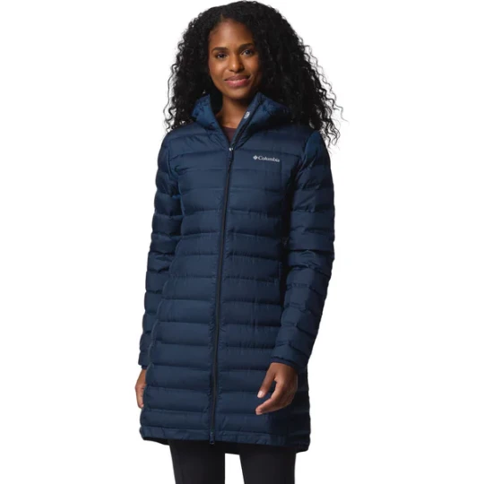 Zdjęcie produktu Płaszcz puchowy damski Lake 22 II Down Long Hooded Columbia Granatowy