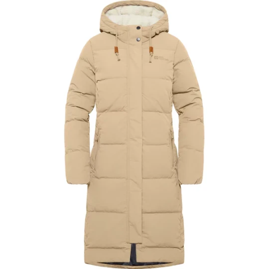 Zdjęcie produktu Płaszcz puchowy damski Nordlicht Jack Wolfskin Beżowy
