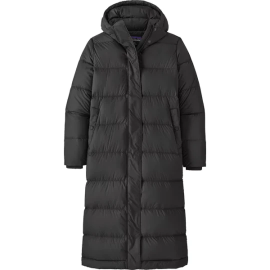 Zdjęcie produktu Płaszcz puchowy damski Silent Down Long Parka Patagonia Czarny