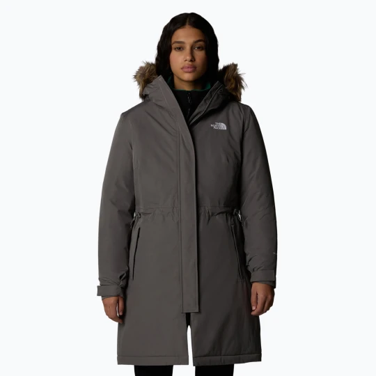 Zdjęcie produktu Płaszcz puchowy damski The North Face Zaneck Parka smoked pearl Szary