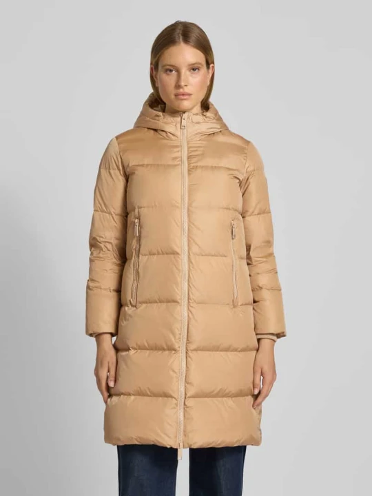 Zdjęcie produktu Płaszcz puchowy o kroju regular fit z dwustronnym zamkiem błyskawicznym Armani Exchange Camel