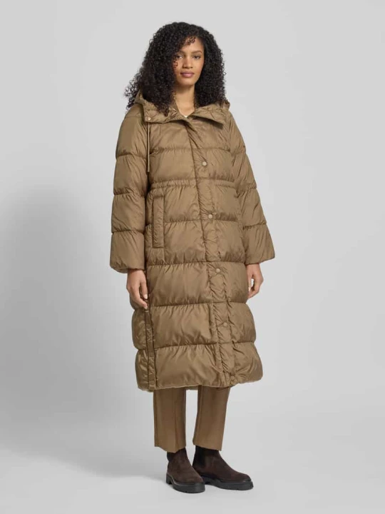 Zdjęcie produktu Płaszcz puchowy o kroju regular fit z funkcją dwustronną model ‘NOVAK’ Weekend Max Mara Orzechowy