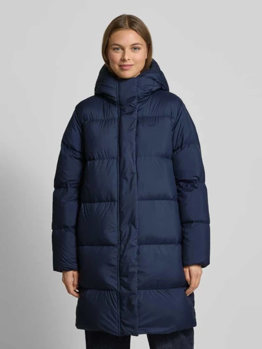 Zdjęcie produktu Płaszcz puchowy o kroju regular fit z kapturem Tommy Hilfiger Granatowy