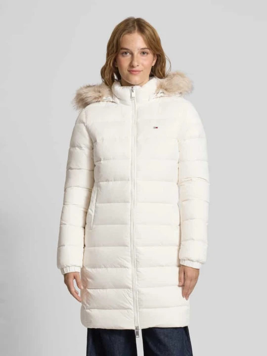 Zdjęcie produktu Płaszcz puchowy o kroju regular fit z wypełnieniem kaczym puchem Tommy Jeans Złamany biały