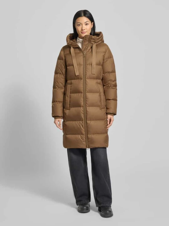 Zdjęcie produktu Płaszcz puchowy o kroju shaped fit z kapturem Marc O'Polo Camel