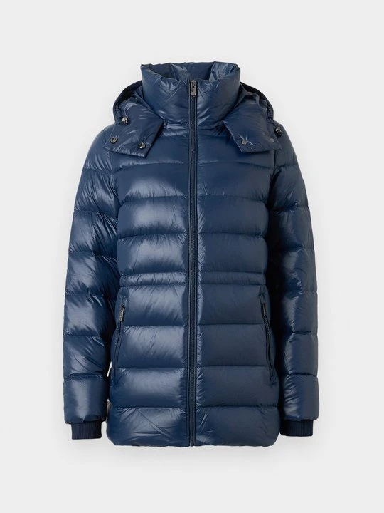 Zdjęcie produktu Płaszcz puchowy Tommy Hilfiger granatowy