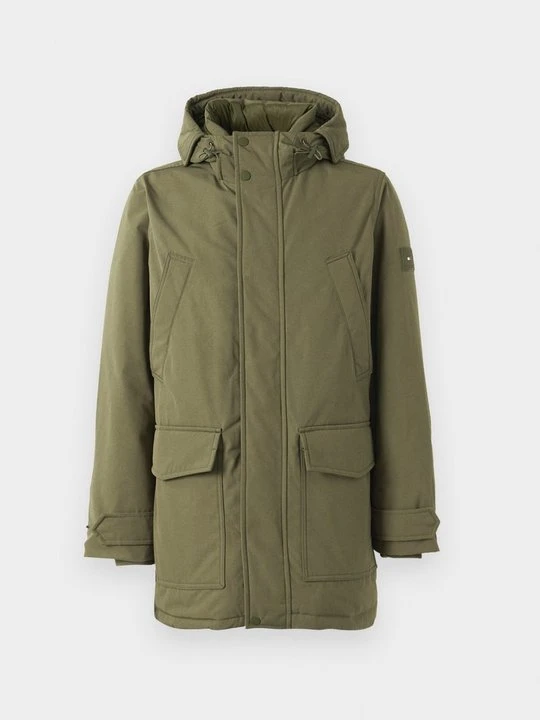 Zdjęcie produktu Płaszcz puchowy Tommy Hilfiger oliwkowy